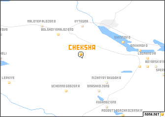 map of Cheksha