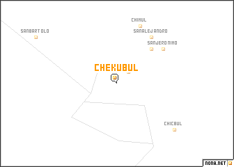 map of Chekubul