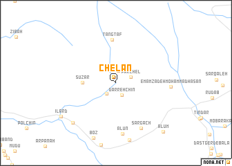 map of Chelān