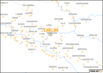 map of Chelan