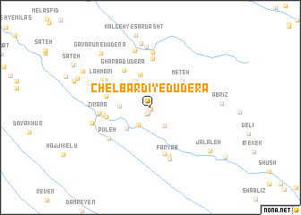 map of Chelbardī-ye Dūderā\