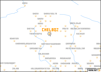 map of Chel Boz