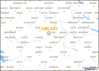 map of Chełchy