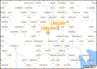 map of Chʼelekʼī