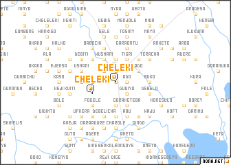 map of Chʼelekʼī