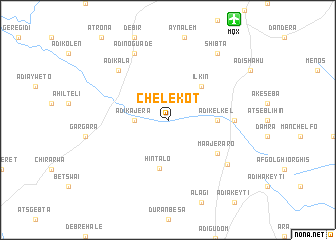 map of Chʼelekʼot