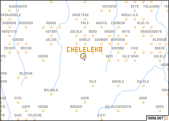 map of Chʼelelekʼa