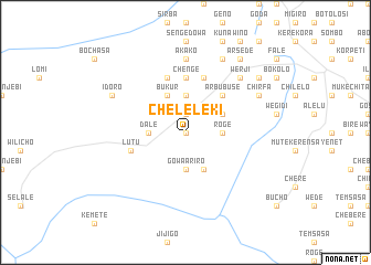 map of Chʼelelekʼī