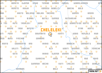 map of Chʼelelekʼī