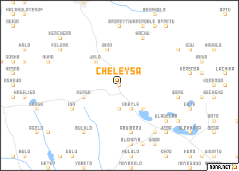 map of Chʼeleysa