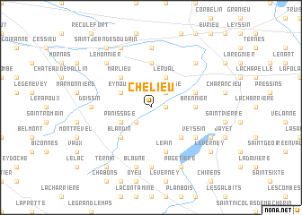 map of Chélieu