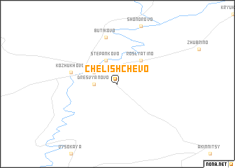 map of Chelishchëvo