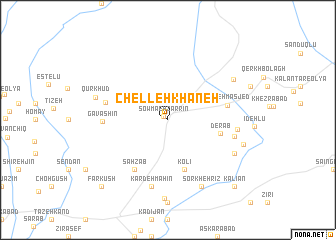 map of Chelleh Khāneh