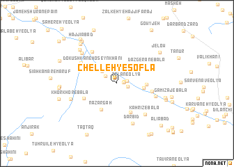 map of Chelleh-ye Soflá