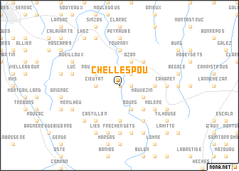 map of Chelle-Spou