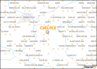 map of Chełmce