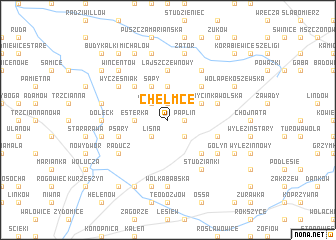 map of Chełmce