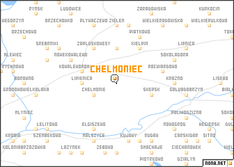 map of Chełmoniec