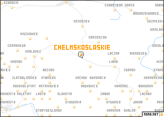 map of Chełmsko Śląskie