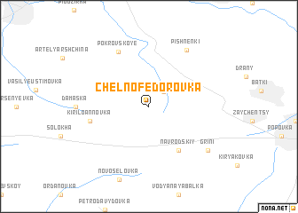 map of Chelno-Fëdorovka