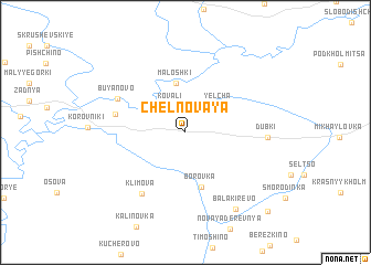 map of Chëlnovaya