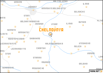 map of Chelnovnya