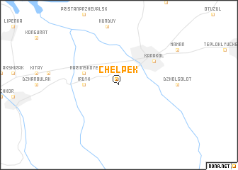 map of Chelʼpek