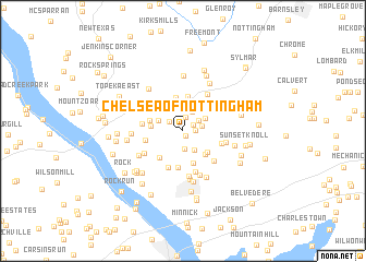 map of Chelsea of Nottingham