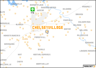 map of Chelsey Village