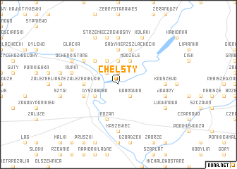 map of Chełsty