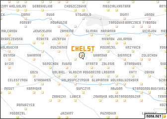 map of Chełst