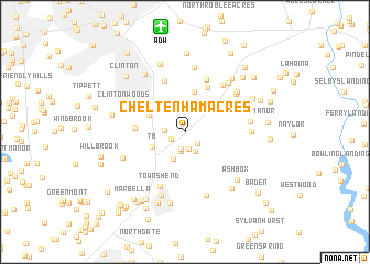 map of Cheltenham Acres