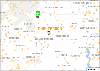 map of Cheltenham