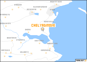 map of Chelyadinove