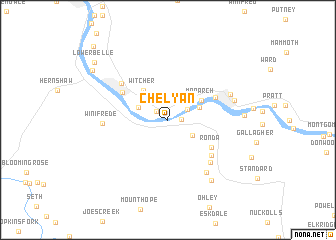 map of Chelyan