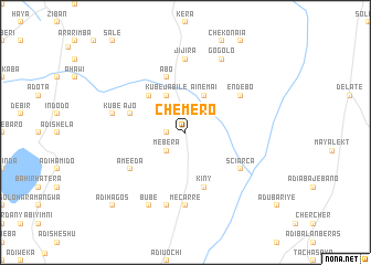 map of Chʼemero