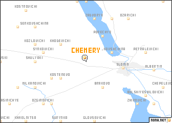 map of Chemery