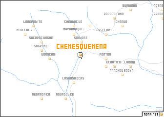 map of Chemesquemena