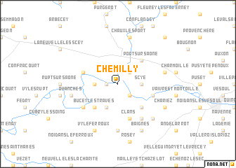 map of Chemilly