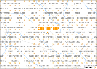 map of Chemin Neuf