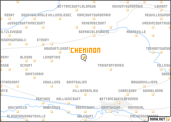 map of Cheminon