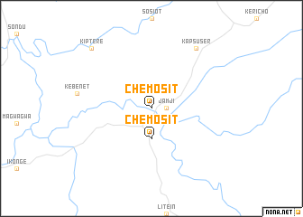 map of Chemosit