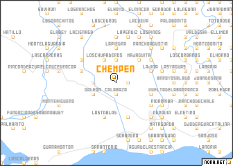 map of Chempén