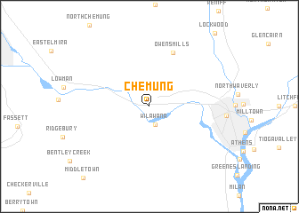 map of Chemung