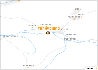 map of Chemyakina