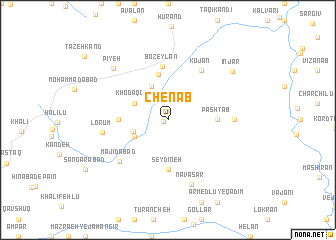 map of Chenāb