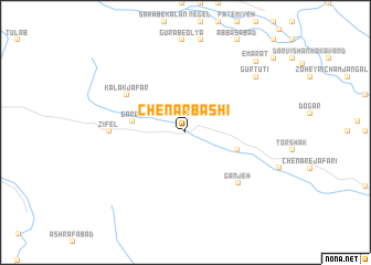 map of Chenār Bāshī