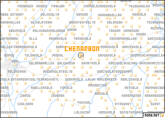 map of Chenār Bon