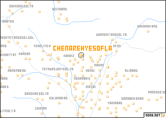 map of Chenāreh-ye Soflá