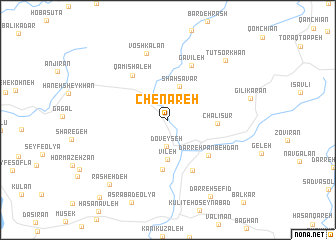 map of Chenāreh